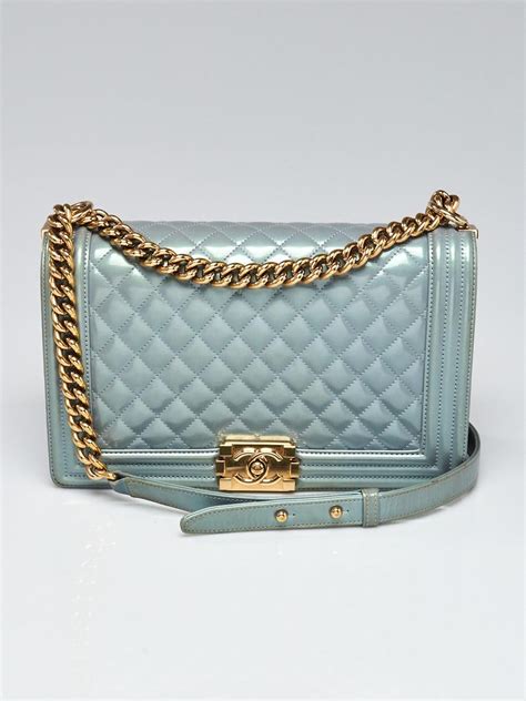 chanel boy blue white|baby blue Chanel boy bag.